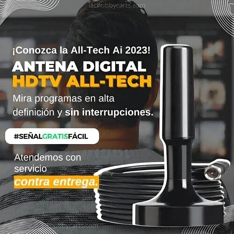 Antena TV Digital TDT Base Magnética - 🚛 RECIBE EN 3 A 7 DÍAS