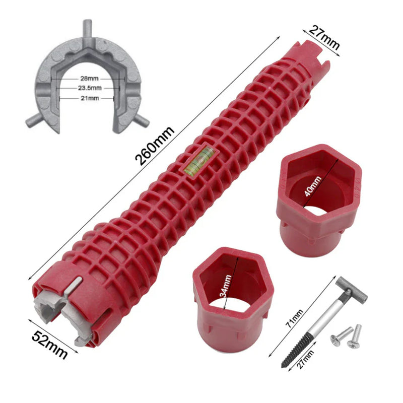 🔧 Llave de Plomería Multifuncional 8 en 1