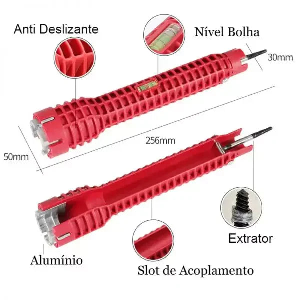 🔧 Llave de Plomería Multifuncional 8 en 1